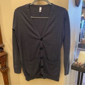 American Apparel Gray Buttoned Cardigan Size XS/S
